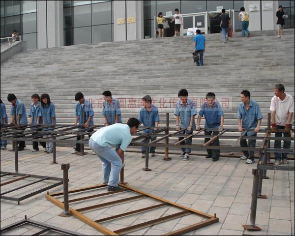 舞台搭建现场